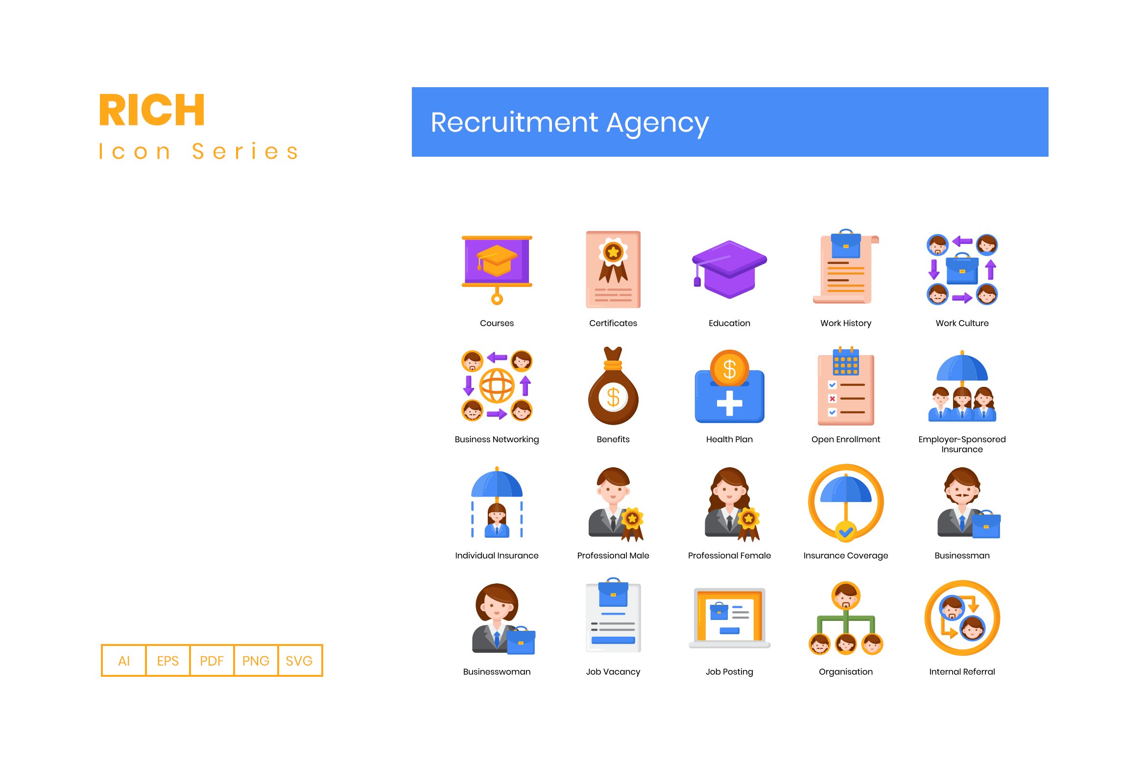recruitment agency icons rich cm 3 244