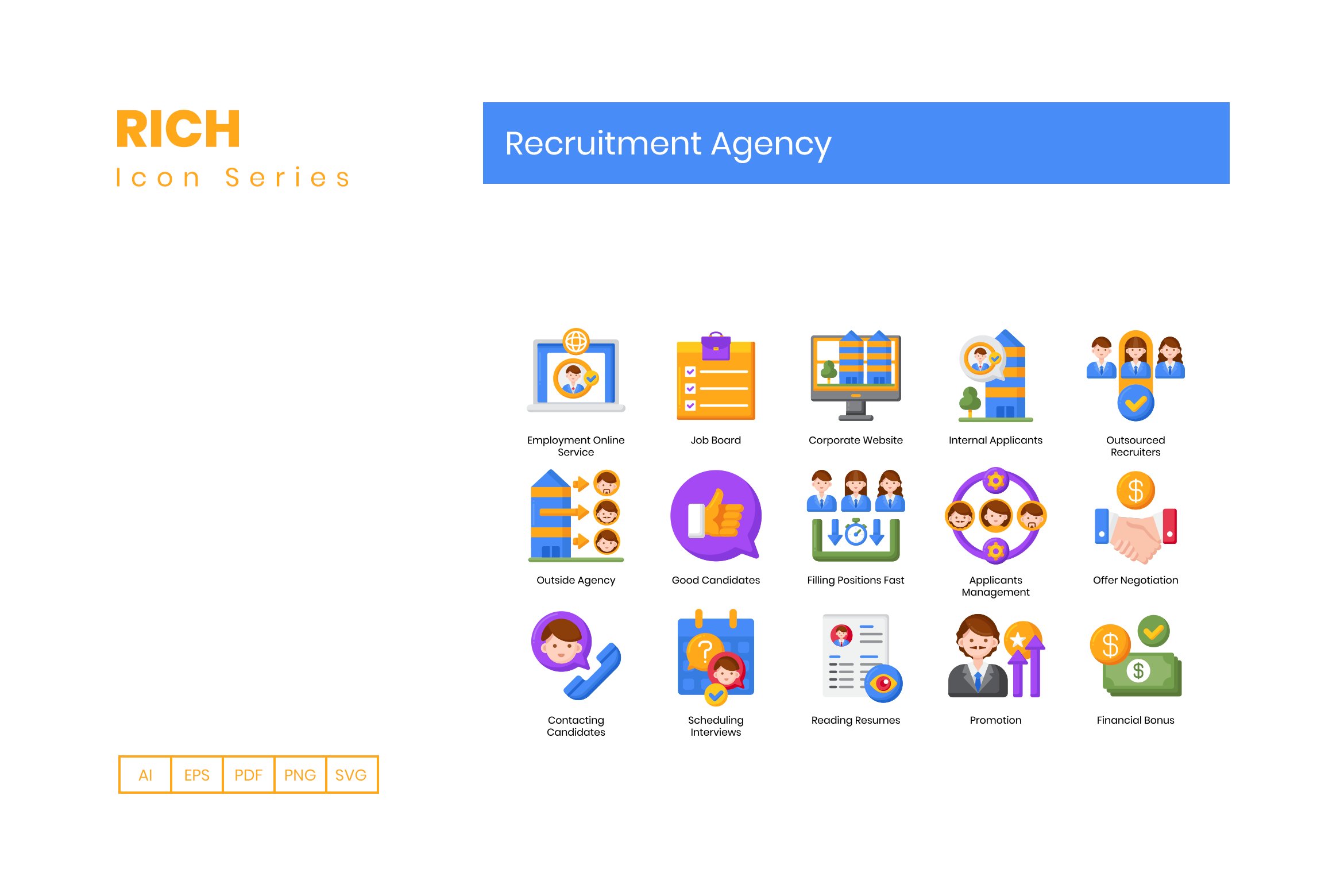 recruitment agency icons rich cm 5 31