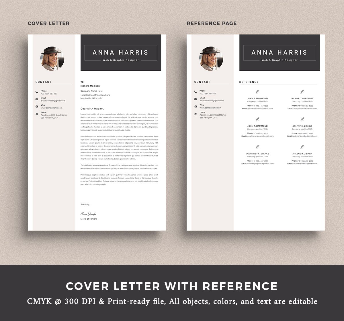 reference with cover letter 130