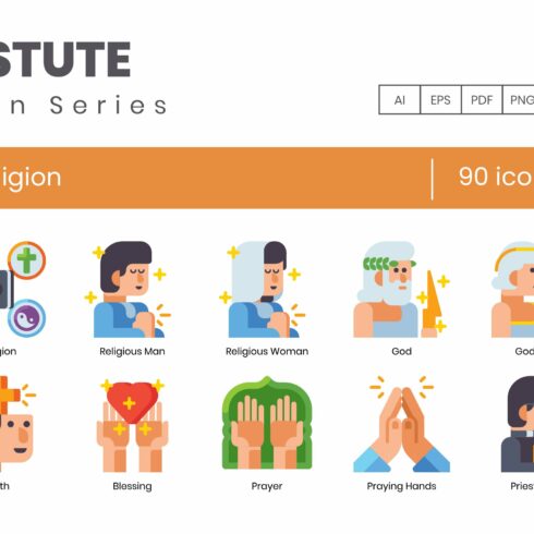 90 Religion Icons | Astute cover image.