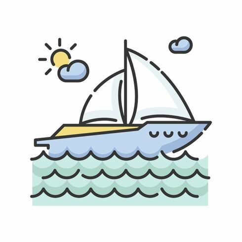 Yachting RGB color icon cover image.