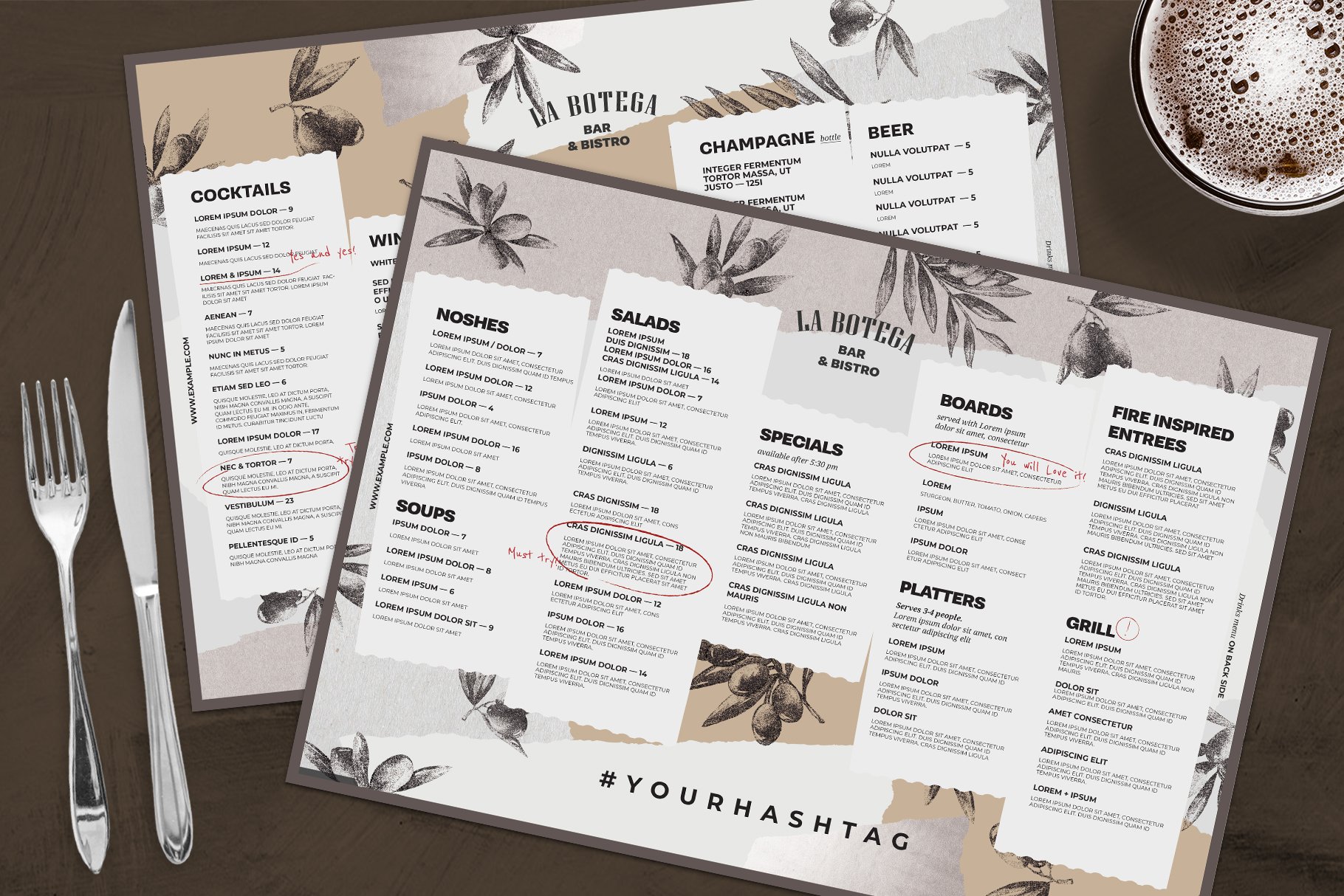 Menu Template cover image.