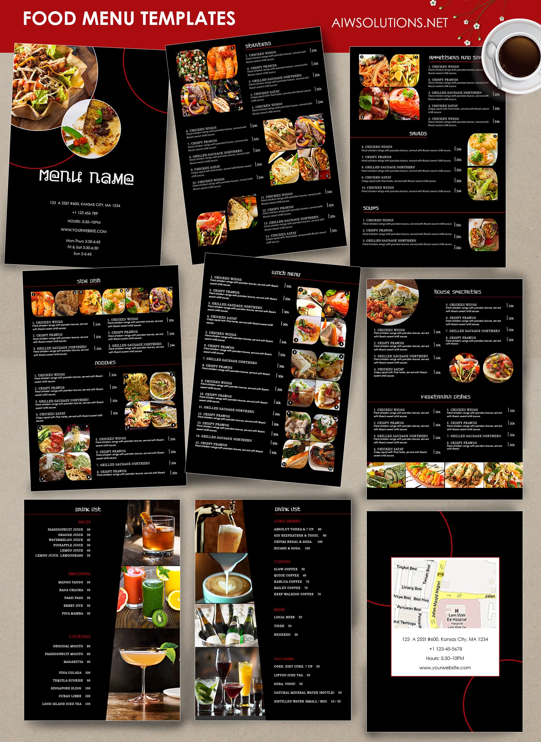 Food menu Template-id26 preview image.