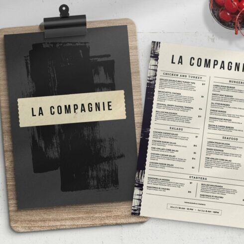 Restaurant Menu Template cover image.