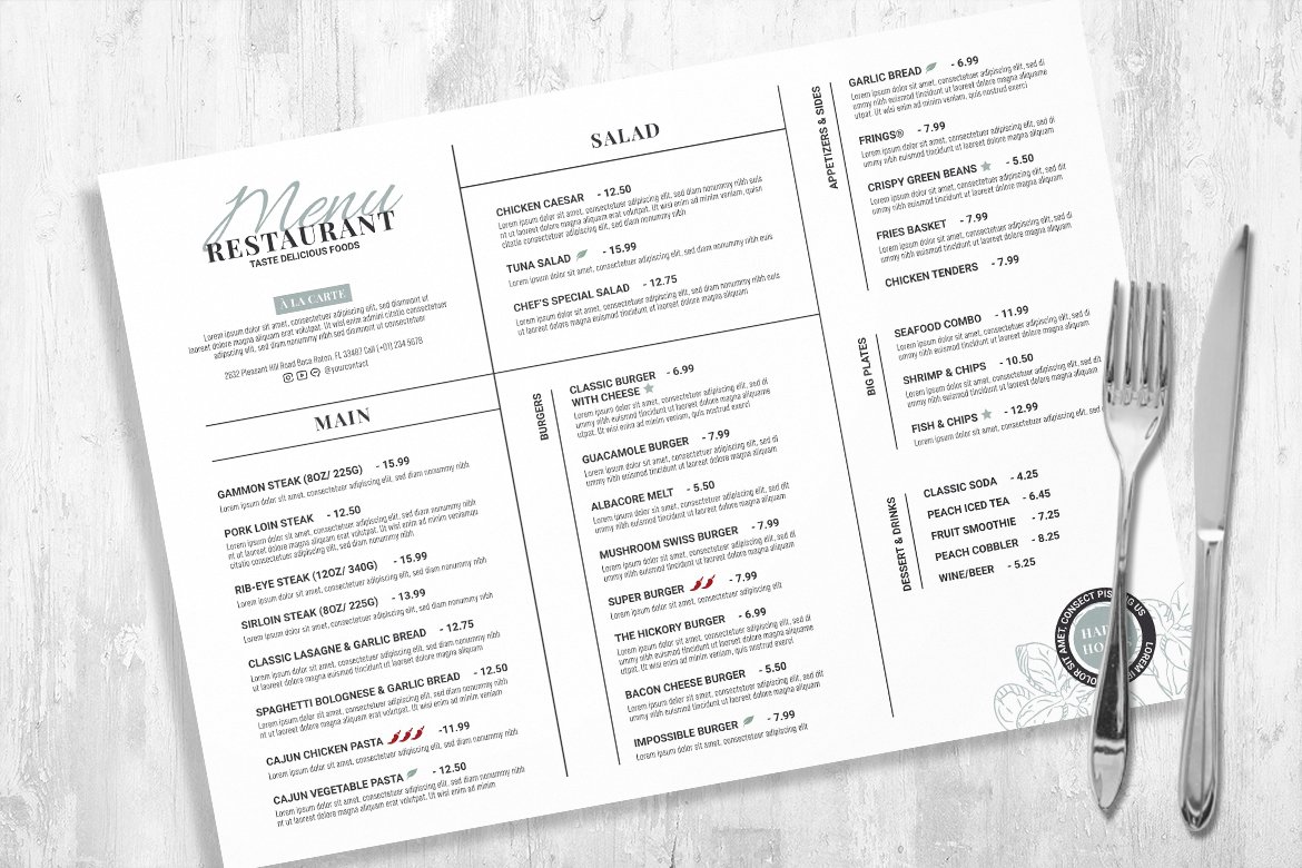 restaurant menu template psd vector indd 04 46