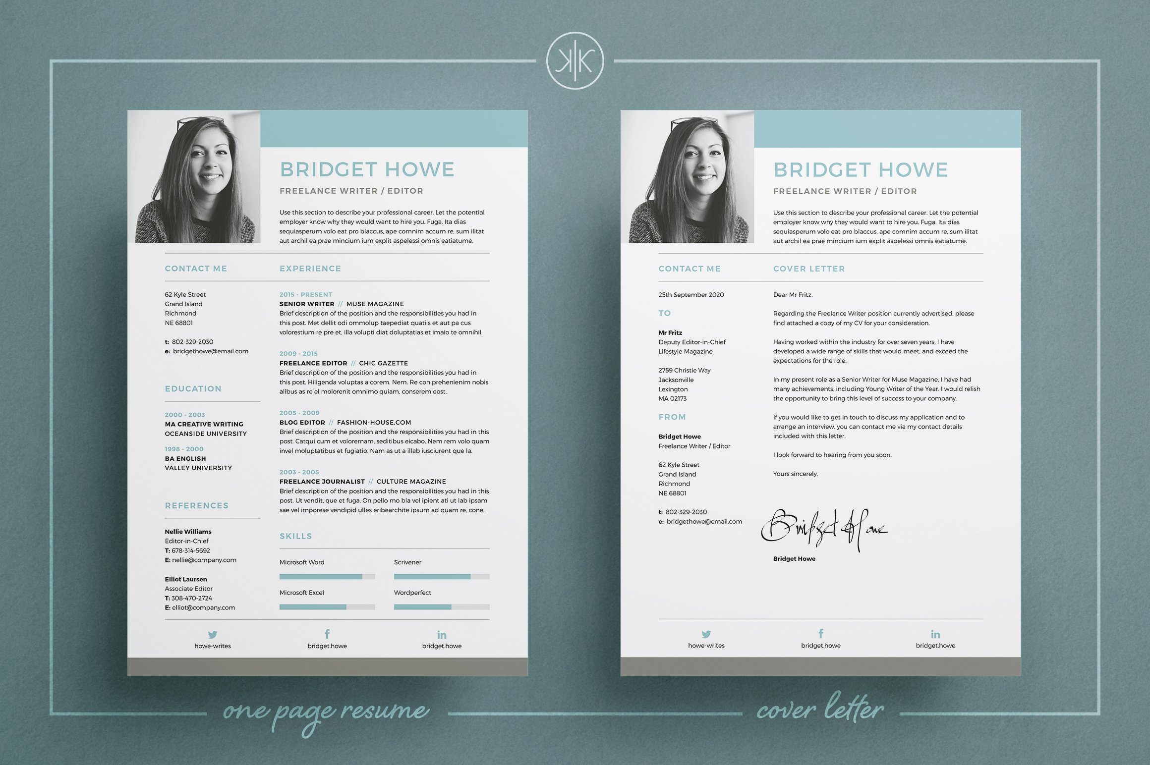 Resume/CV | Bridget preview image.