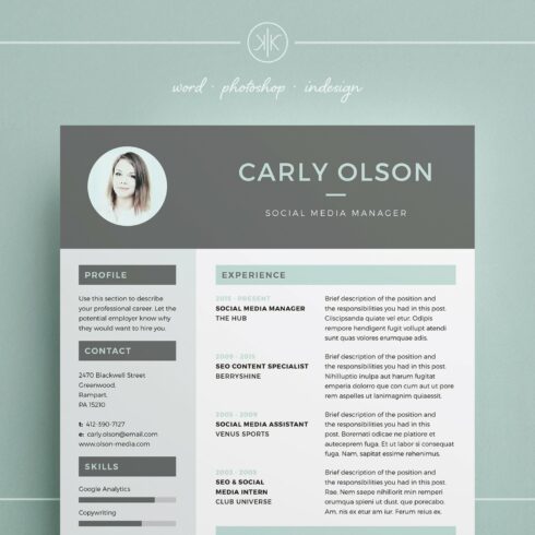 Resume/CV | Carly cover image.