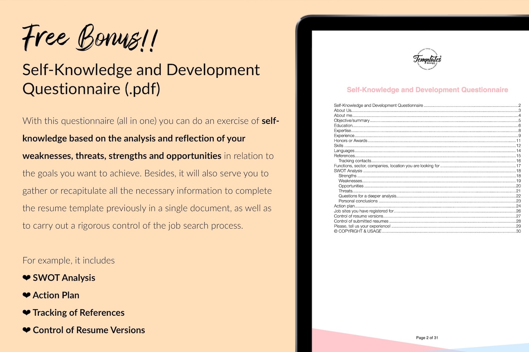 resume cv template alison bell for creative market 12 self knowledge and development questionnaire 342
