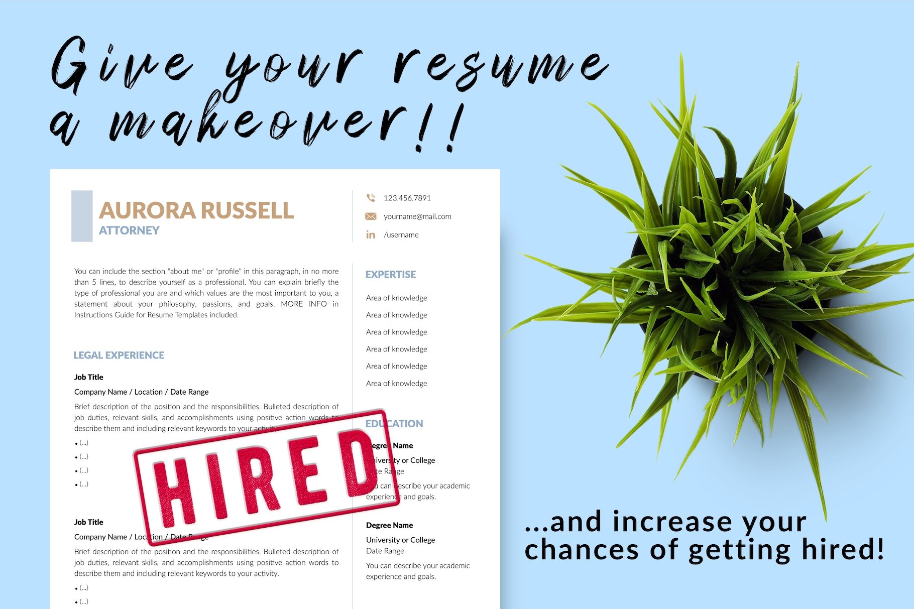 resume cv template aurora russell for creative market 16 give your resume a makeover 930