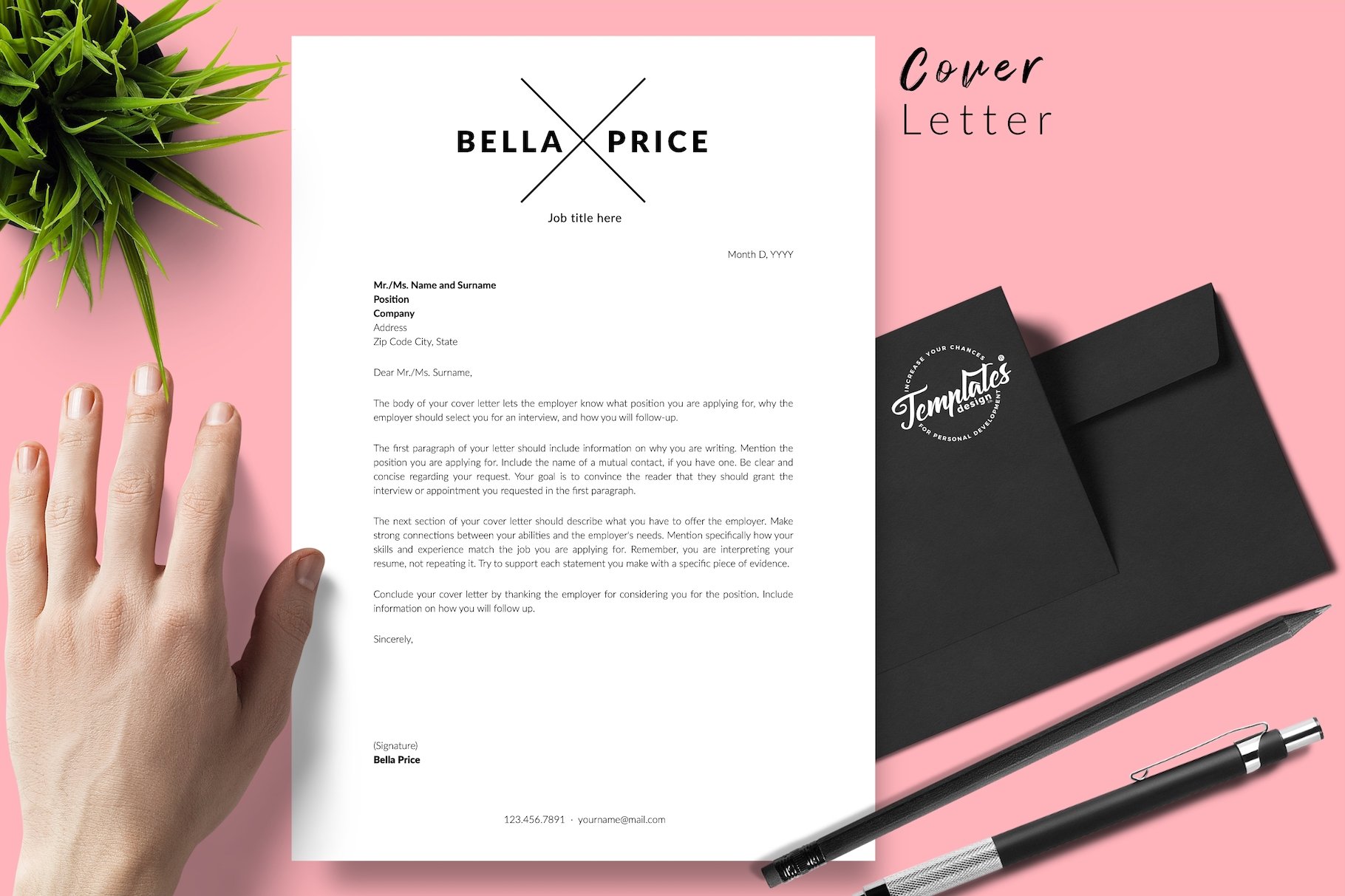 resume cv template bella price for creative market 05 cover letter 176