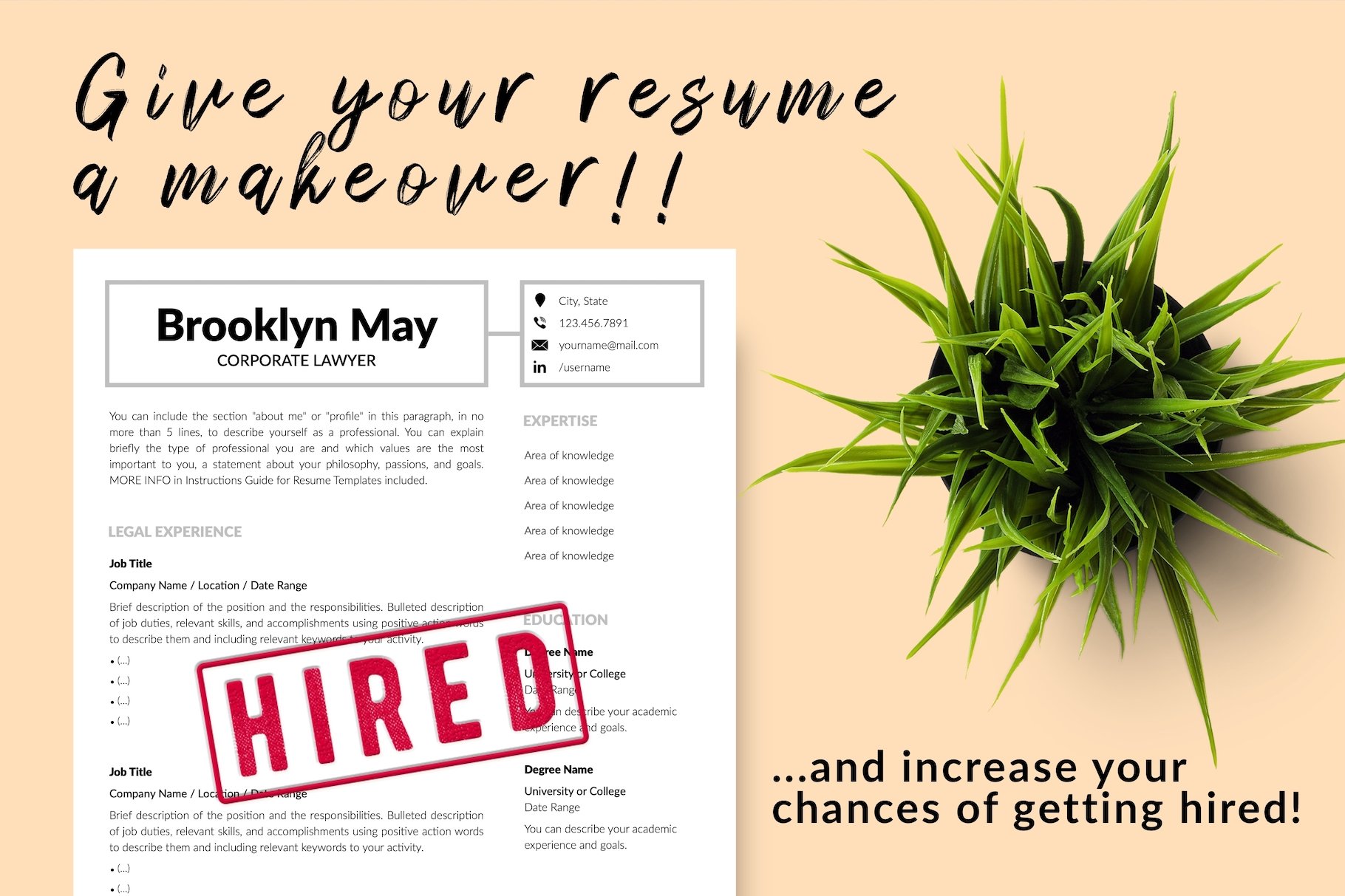 resume cv template brooklyn may for creative market 16 give your resume a makeover 408