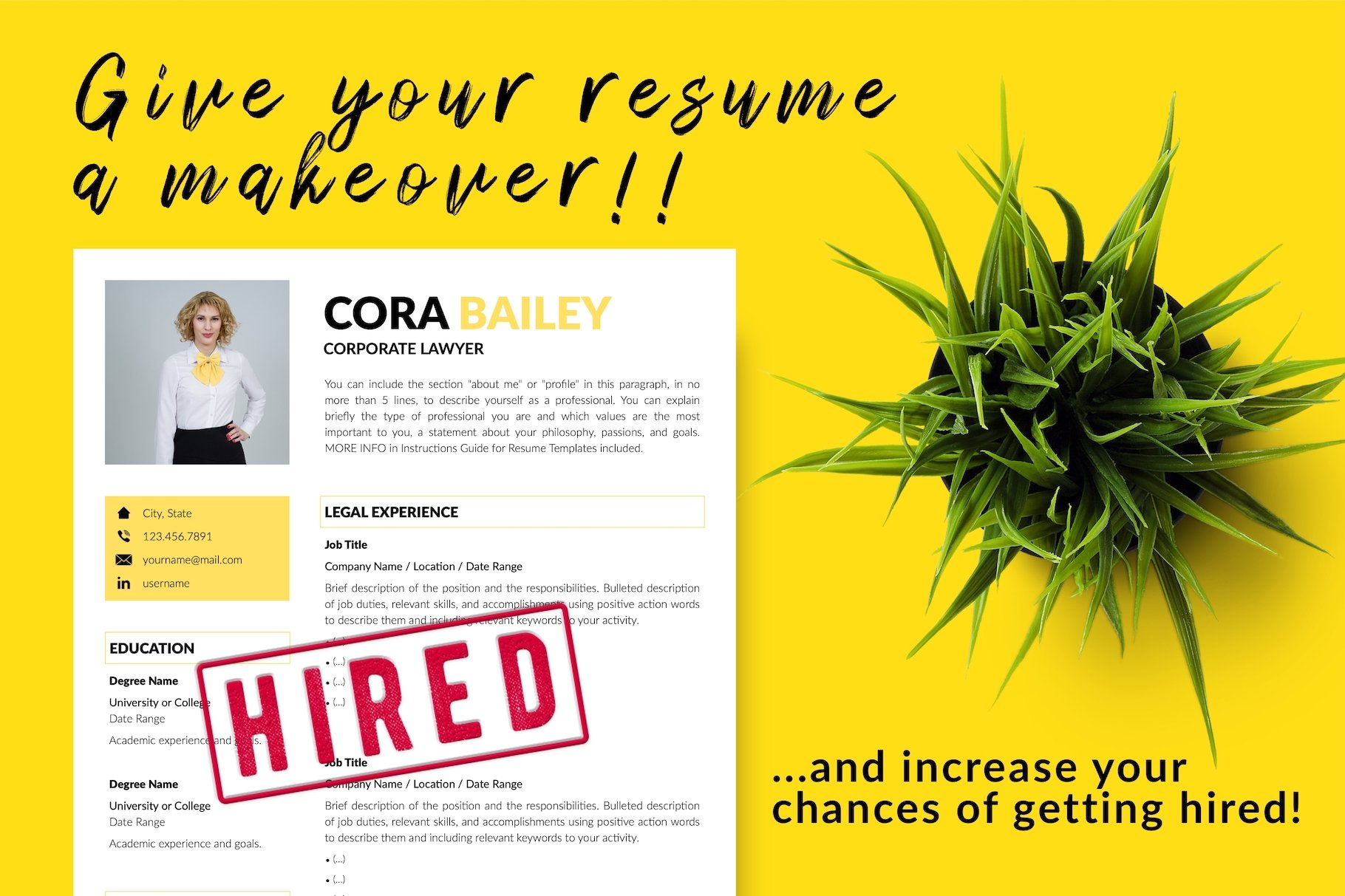 resume cv template cora bailey for creative market 16 give your resume a makeover 779