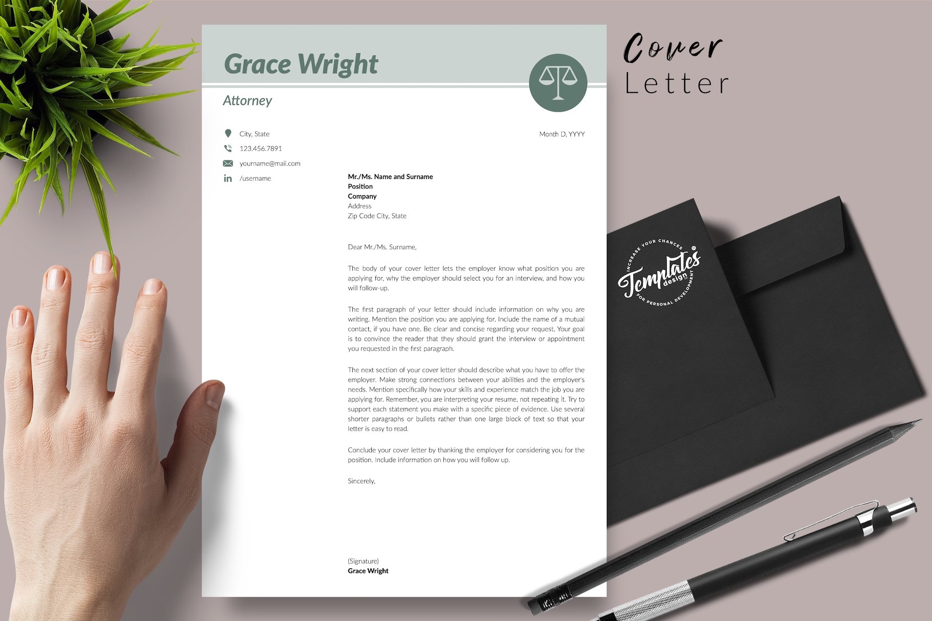 resume cv template grace wright for creative market 05 cover letter 434
