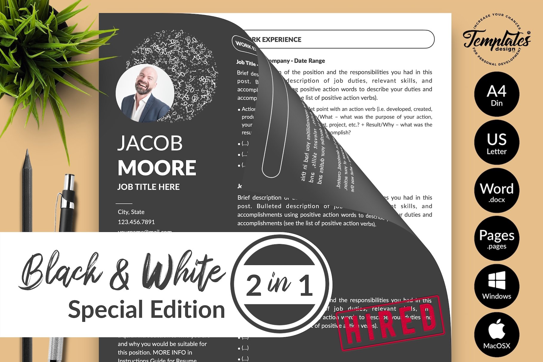 Creative CV Bundle / Resume - Jacob cover image.