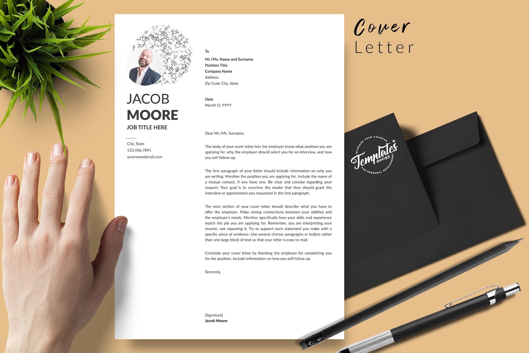 resume cv template jacob moore 282in1 special edition29 for creative market 05 cover letter white edition 138
