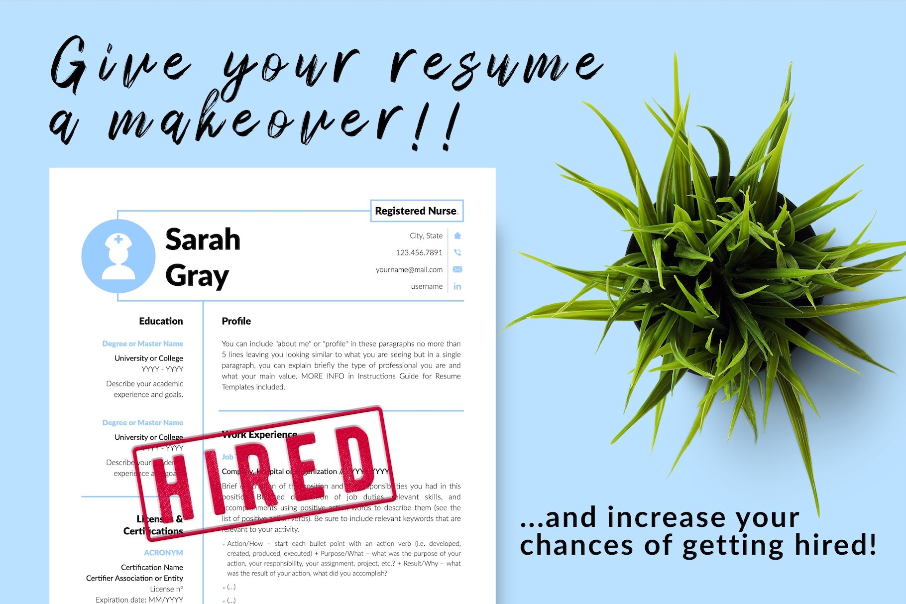 resume cv template sarah gray for creative market 16 give your resume a makeover 806