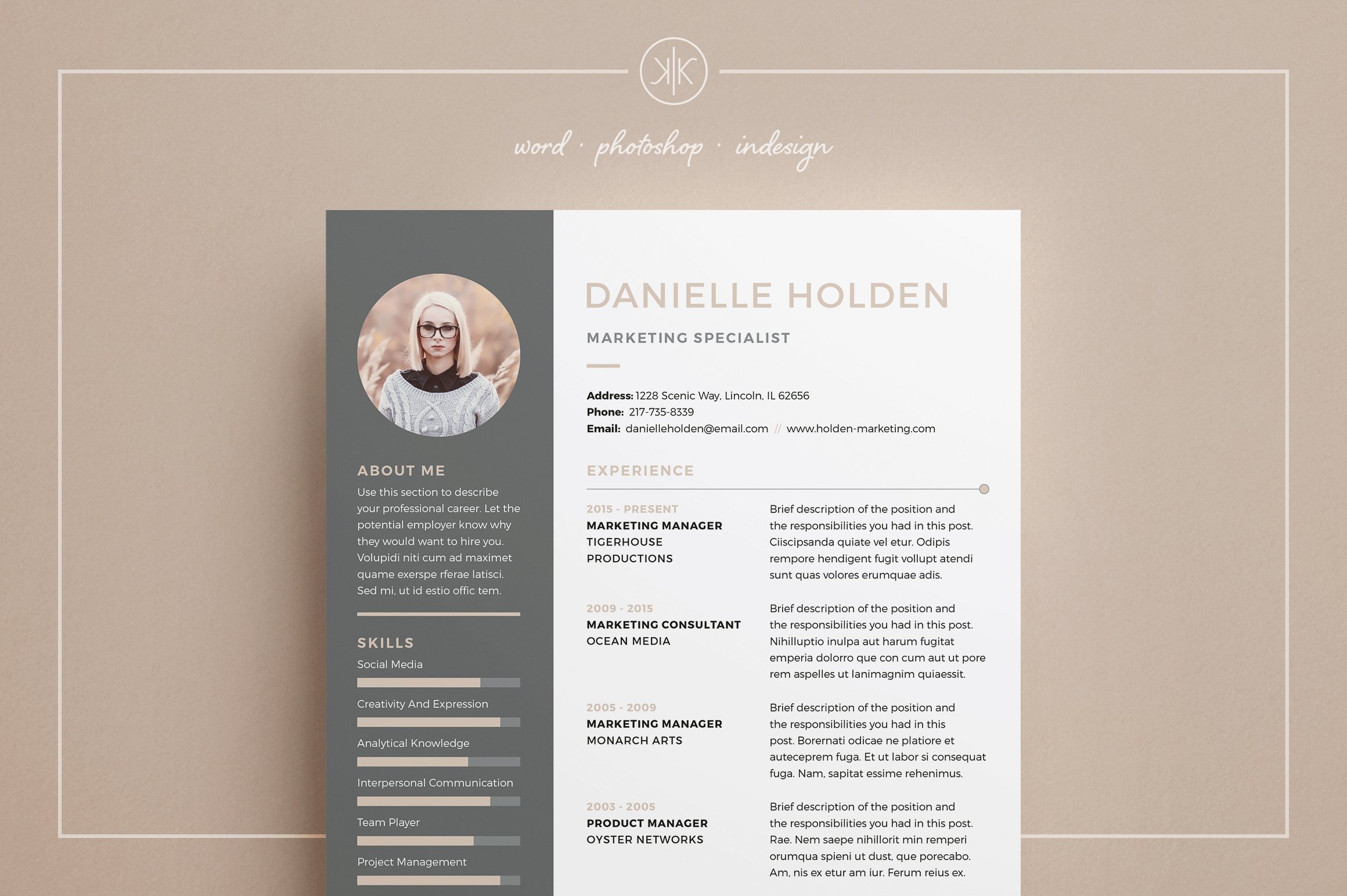 Resume/CV | Danielle cover image.