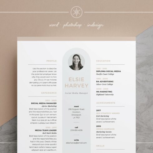 Resume/CV | Elsie cover image.