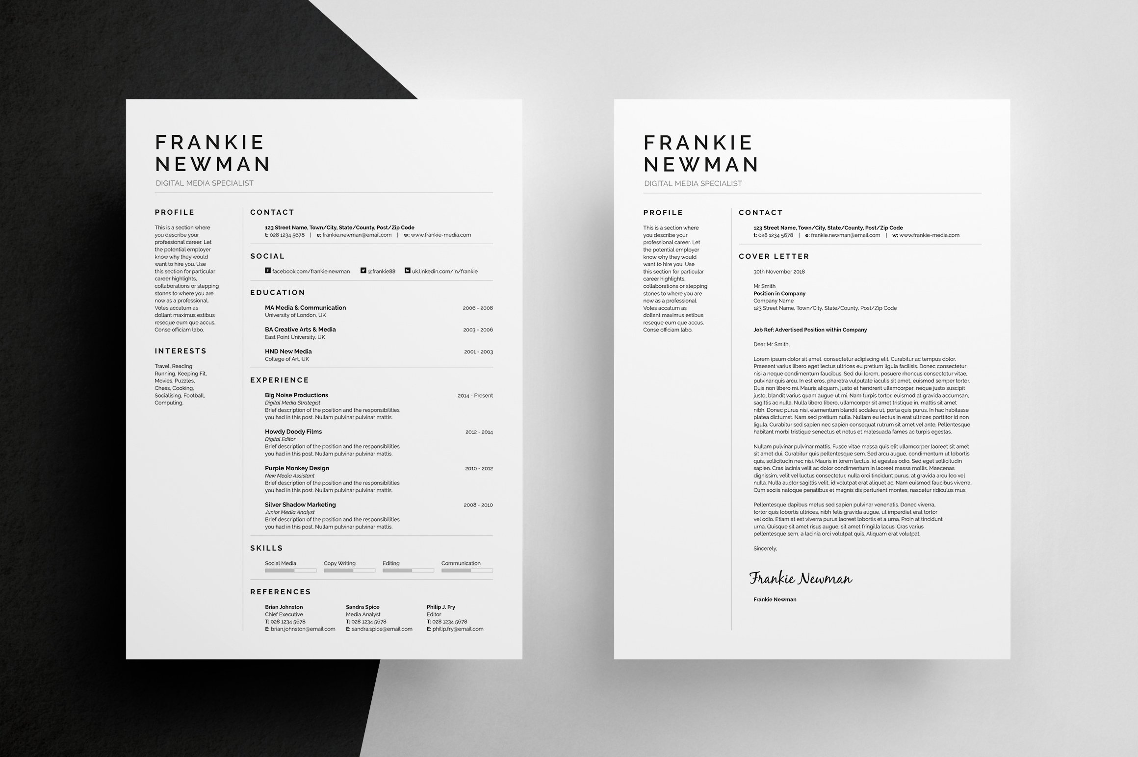 Resume/CV - Frankie preview image.