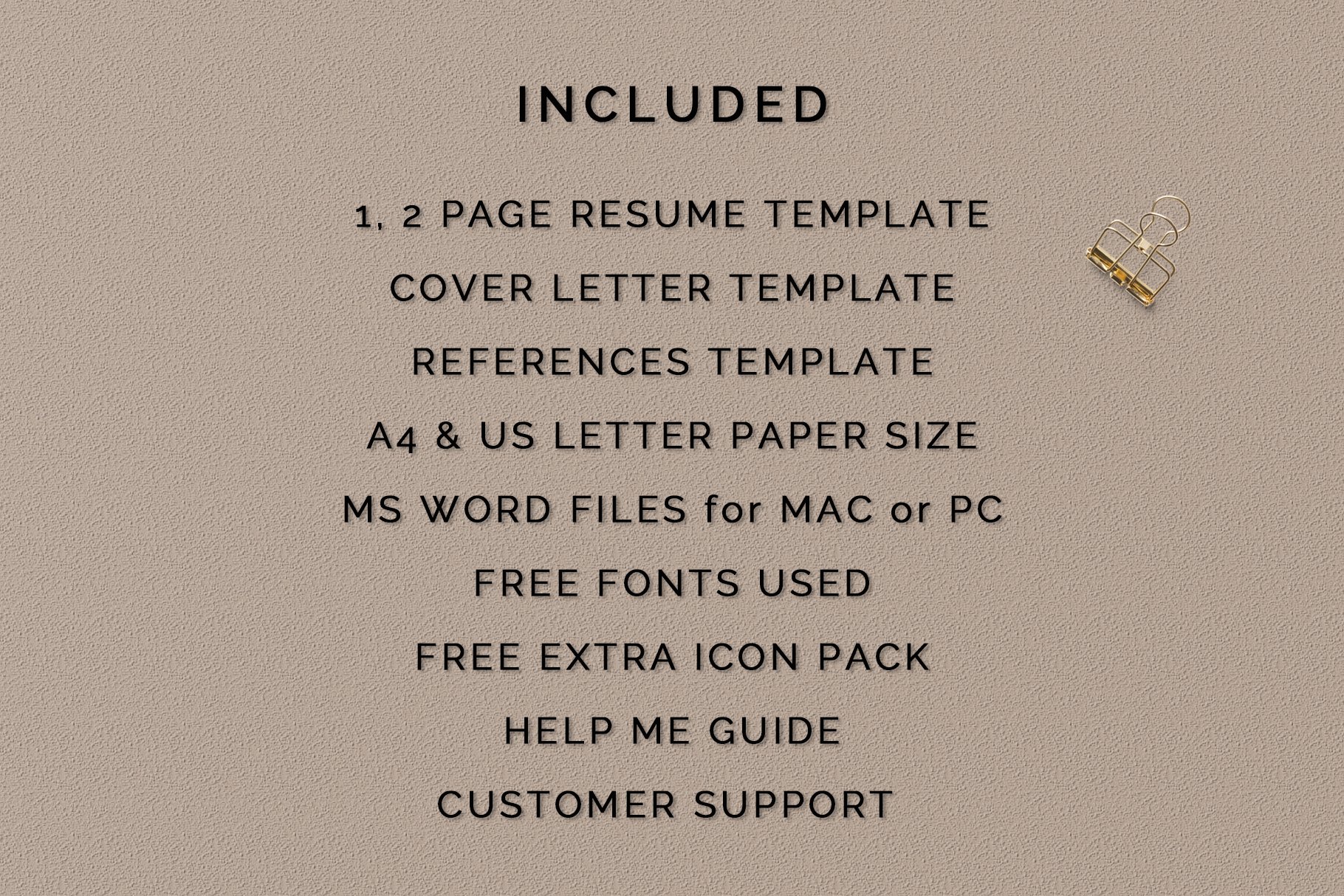 Resume cover letter template with a key.