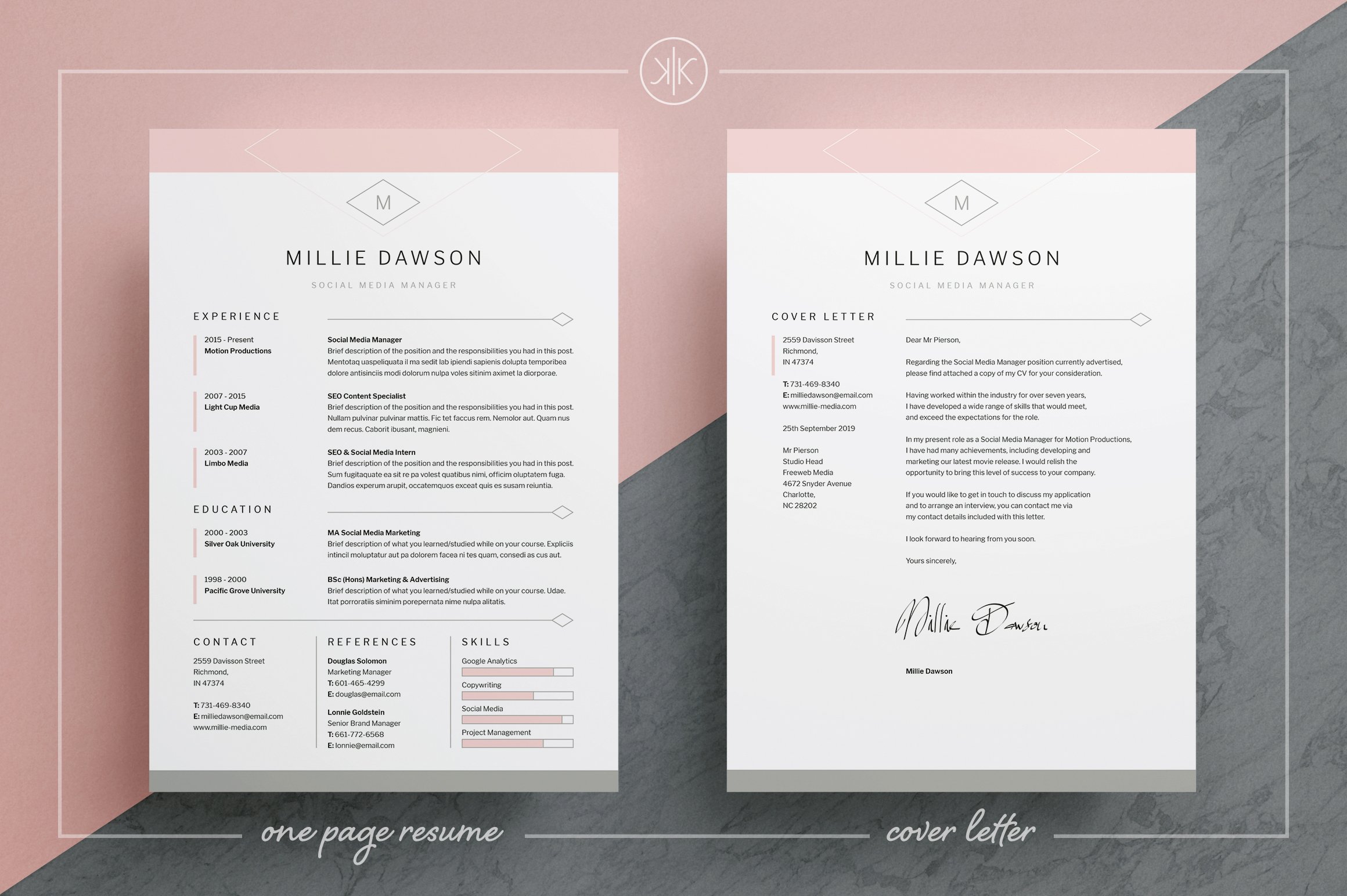 Resume/CV | Millie preview image.