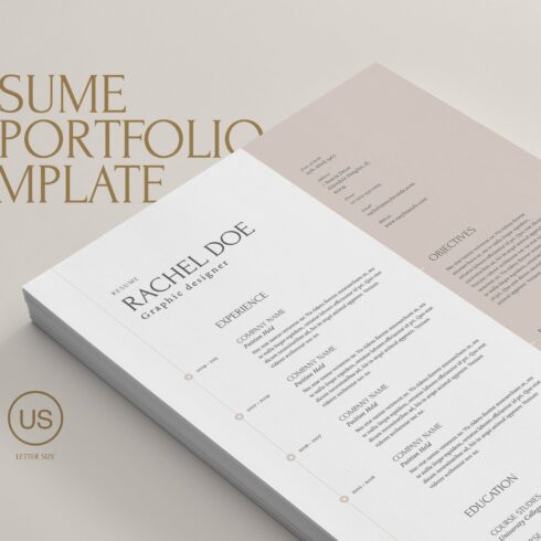 Resume & Portfolio Template cover image.