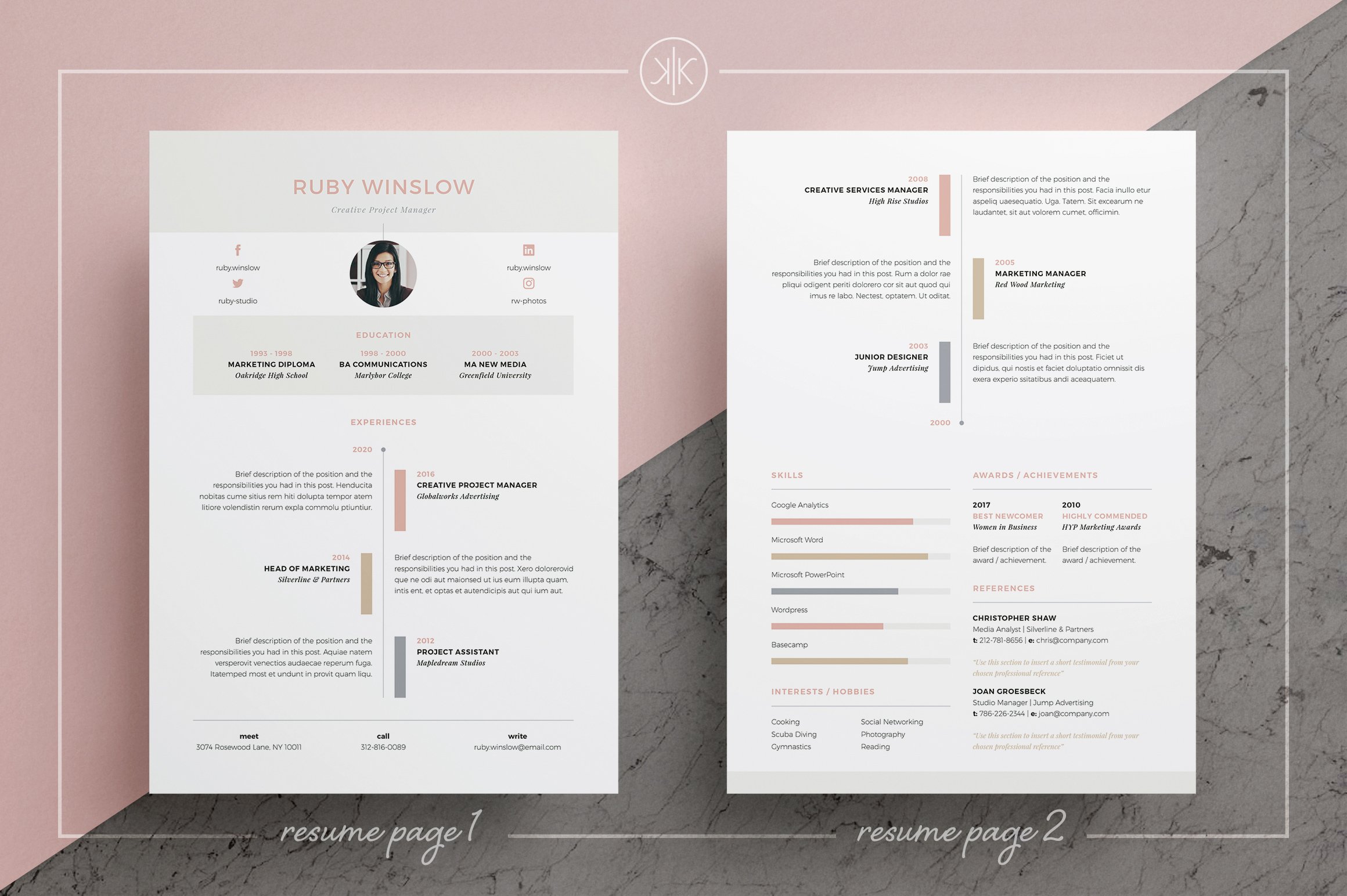 Resume/CV | Ruby preview image.