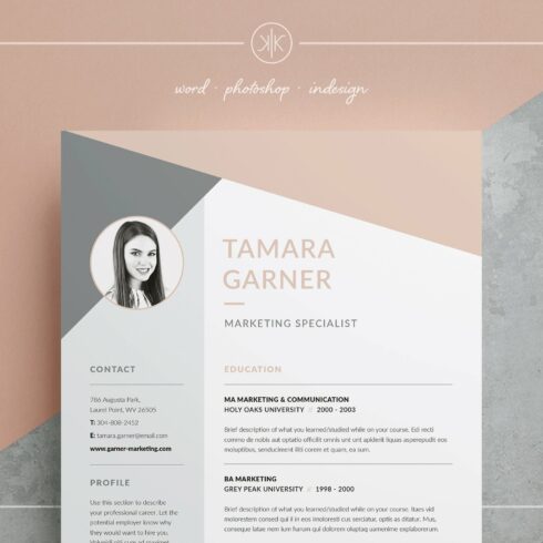 Resume/CV | Tamara cover image.