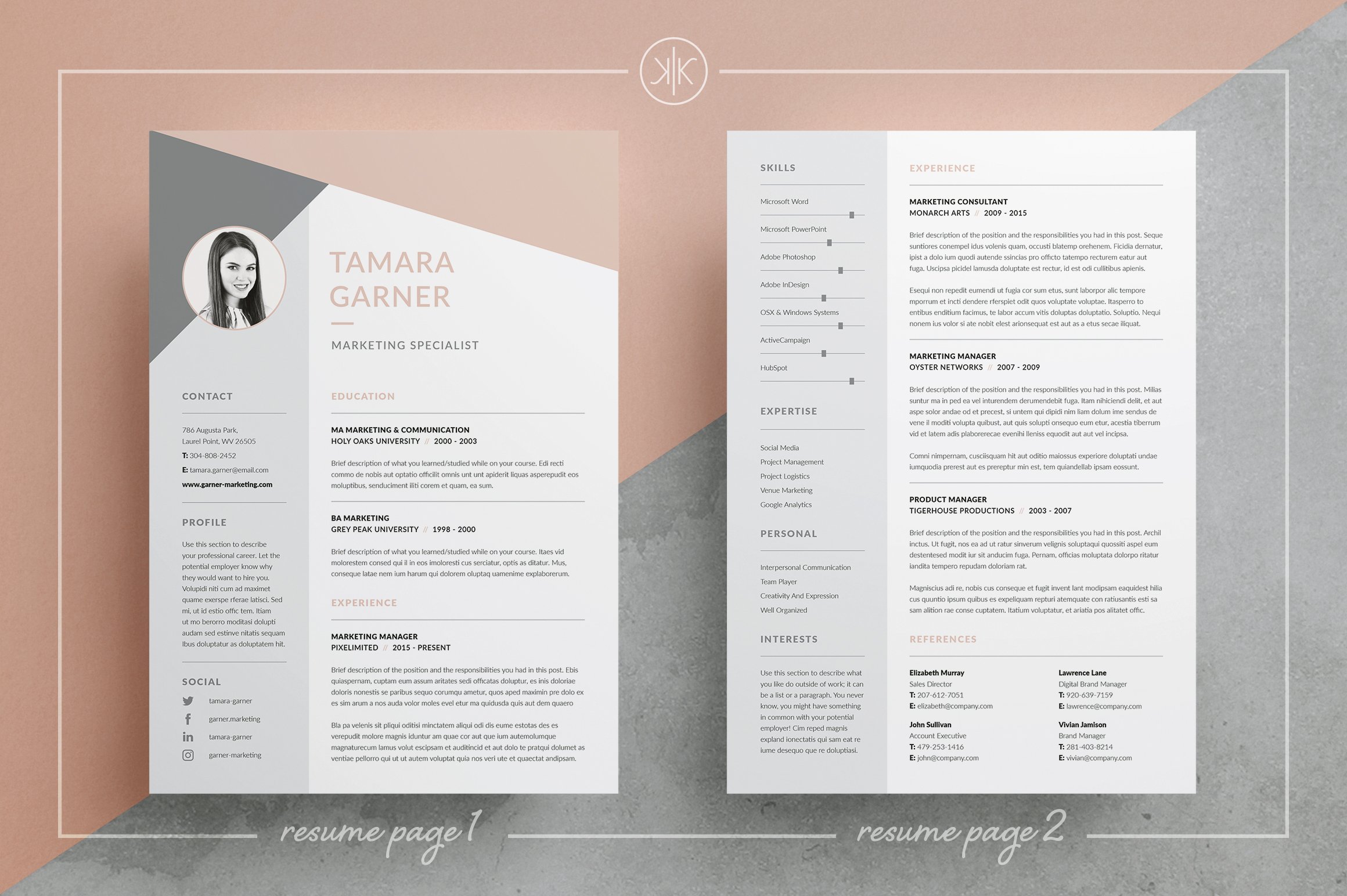 Resume/CV | Tamara preview image.