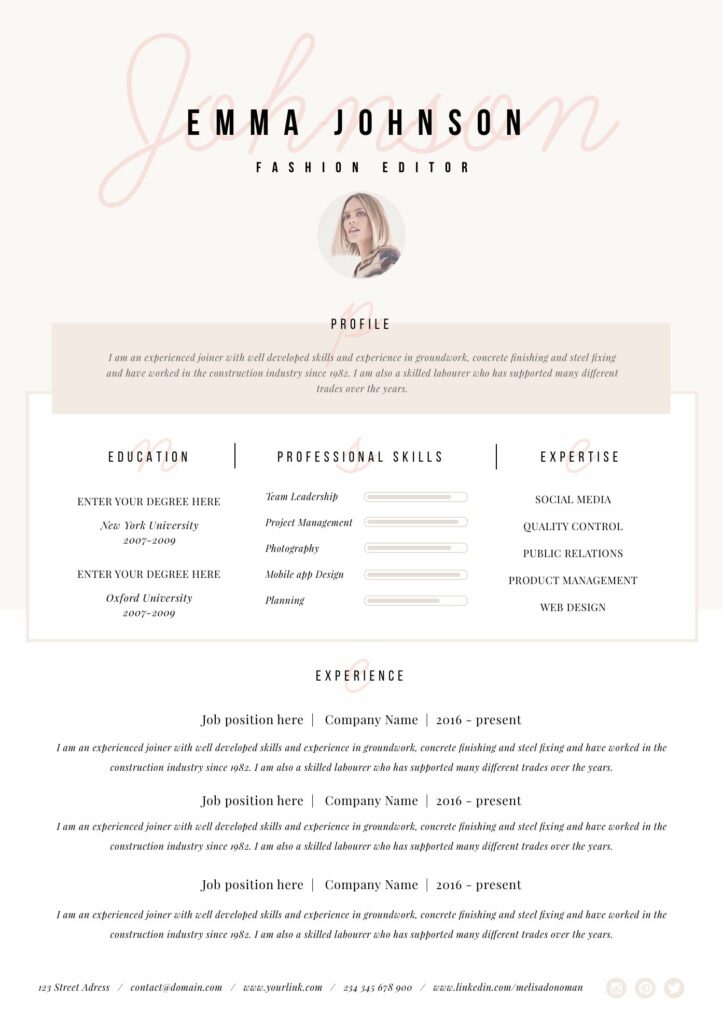 Resume Template 