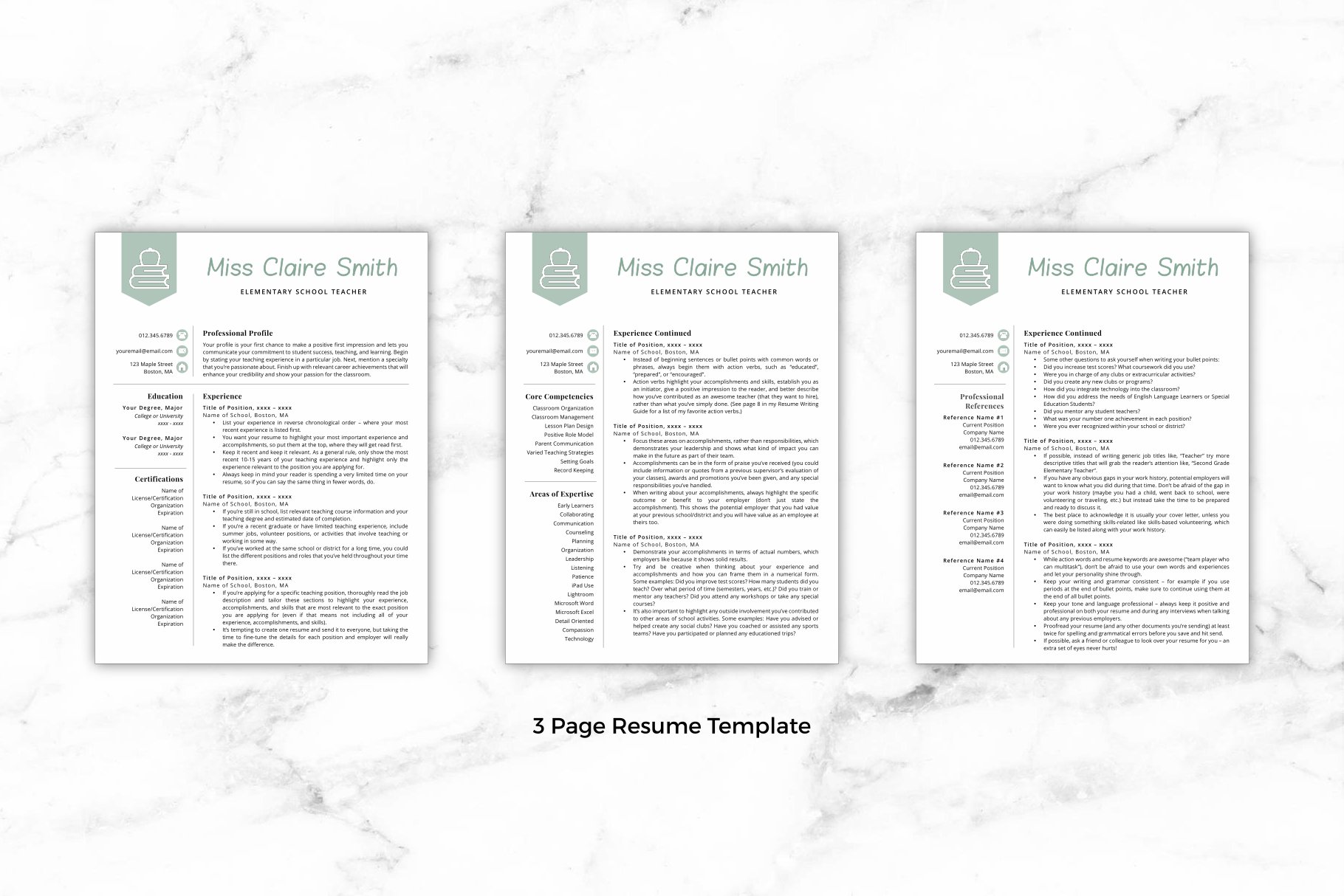 resume template 3 544