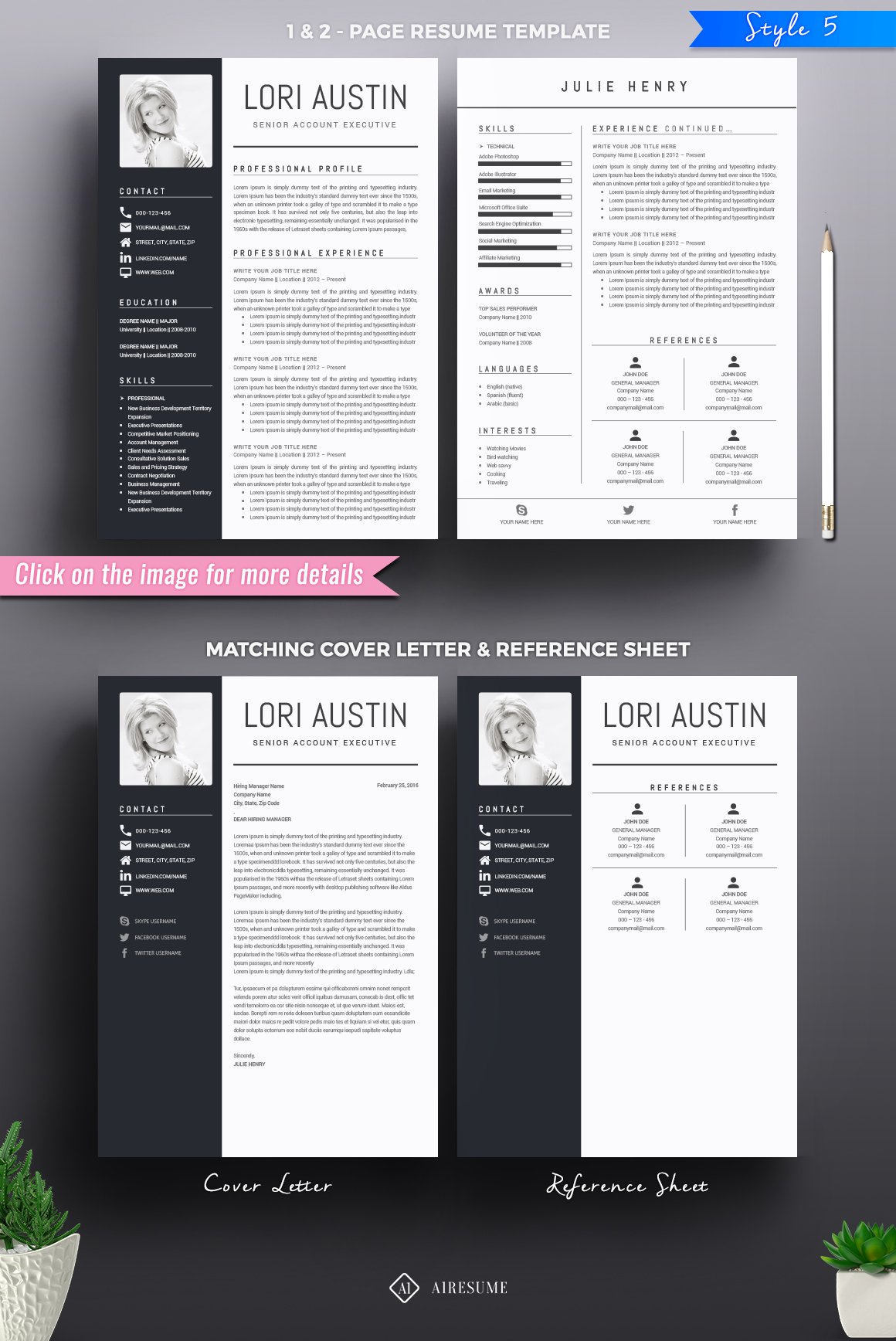 resume template and cover letter 188