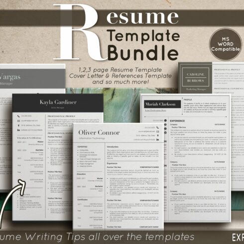 SALE! Resume Template Bundle cover image.