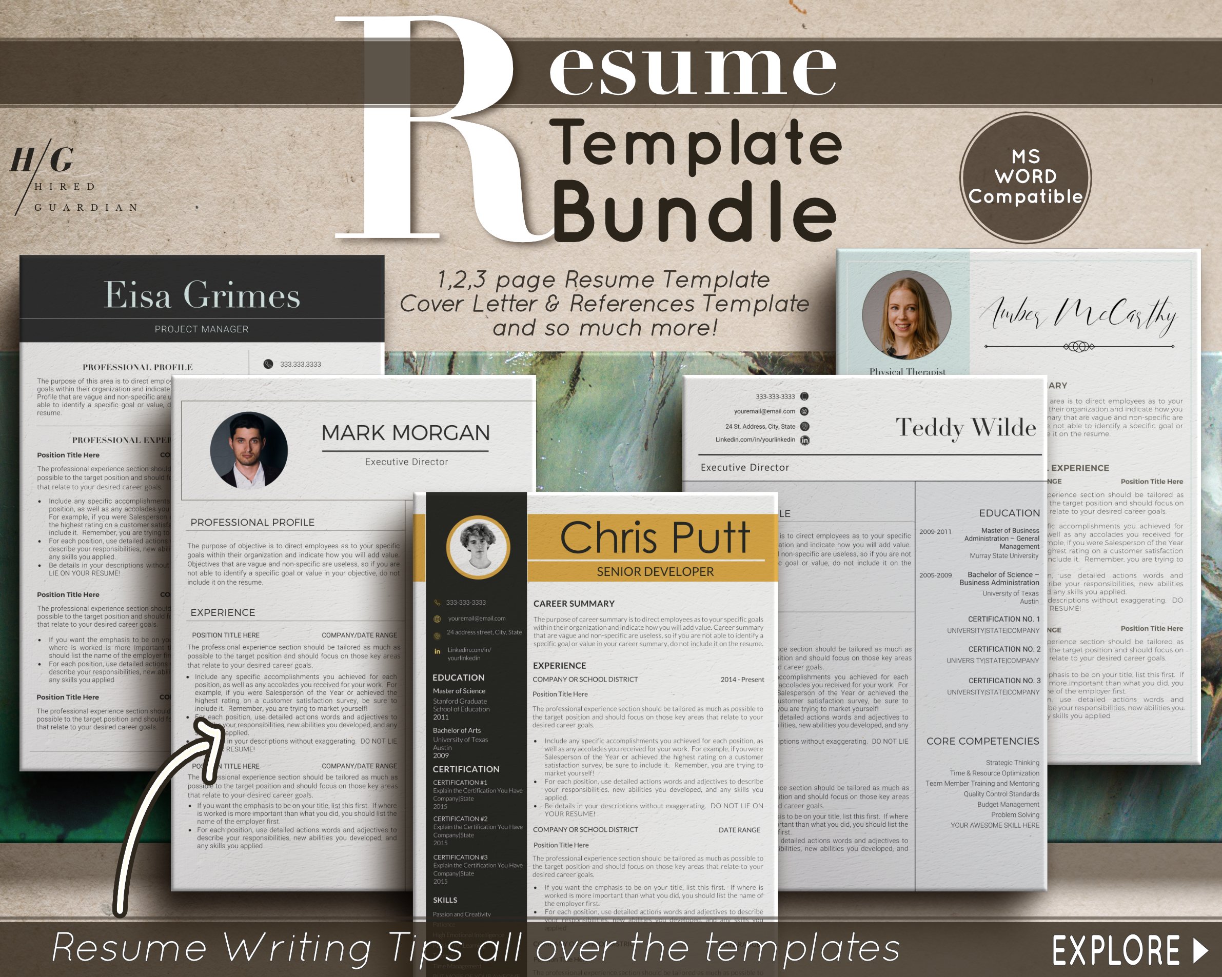 SALE! Premium Resume Bundle cover image.