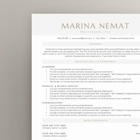 Functional Resume & Cover Letter cover image.