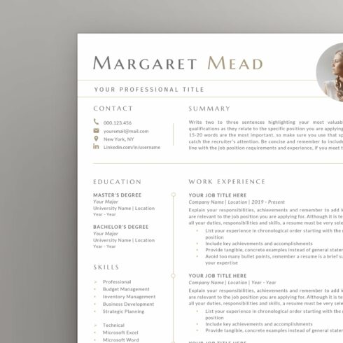 Modern Resume & Cover Letter - Word cover image.