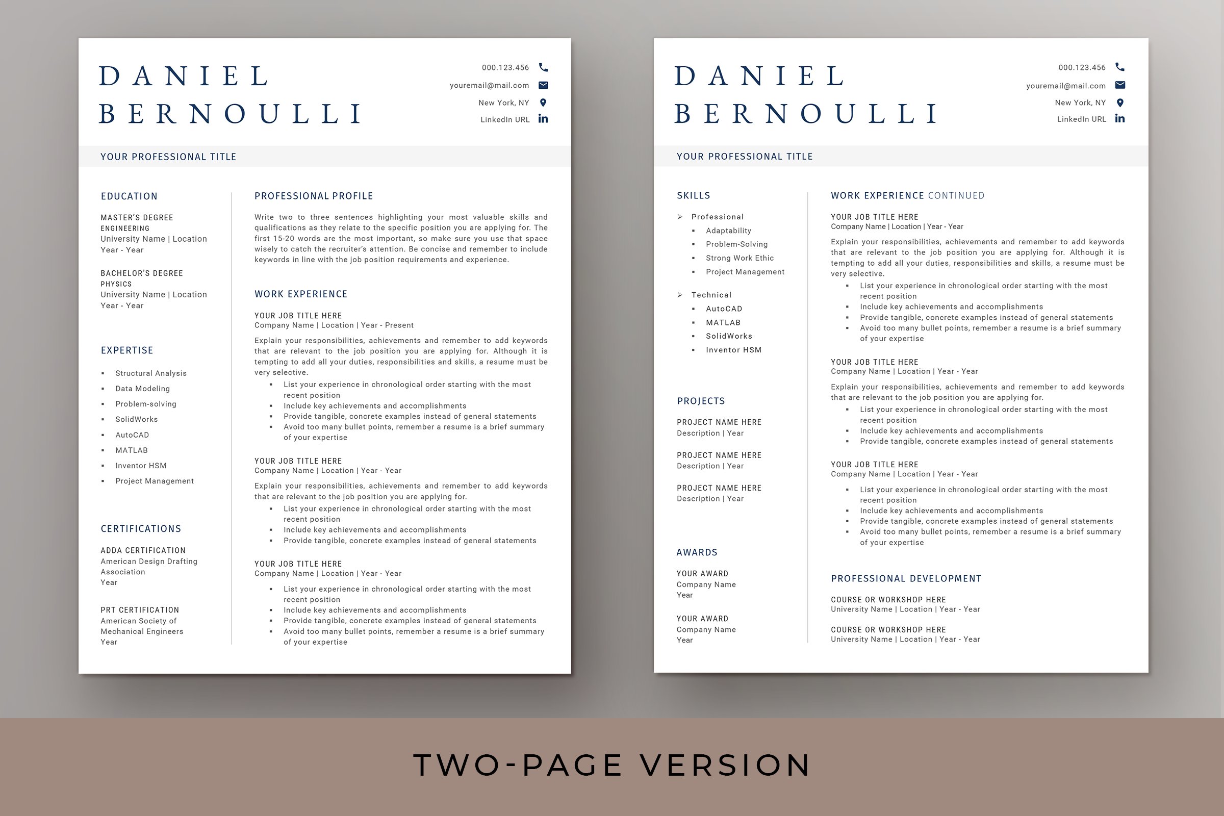 resume template page 3 442