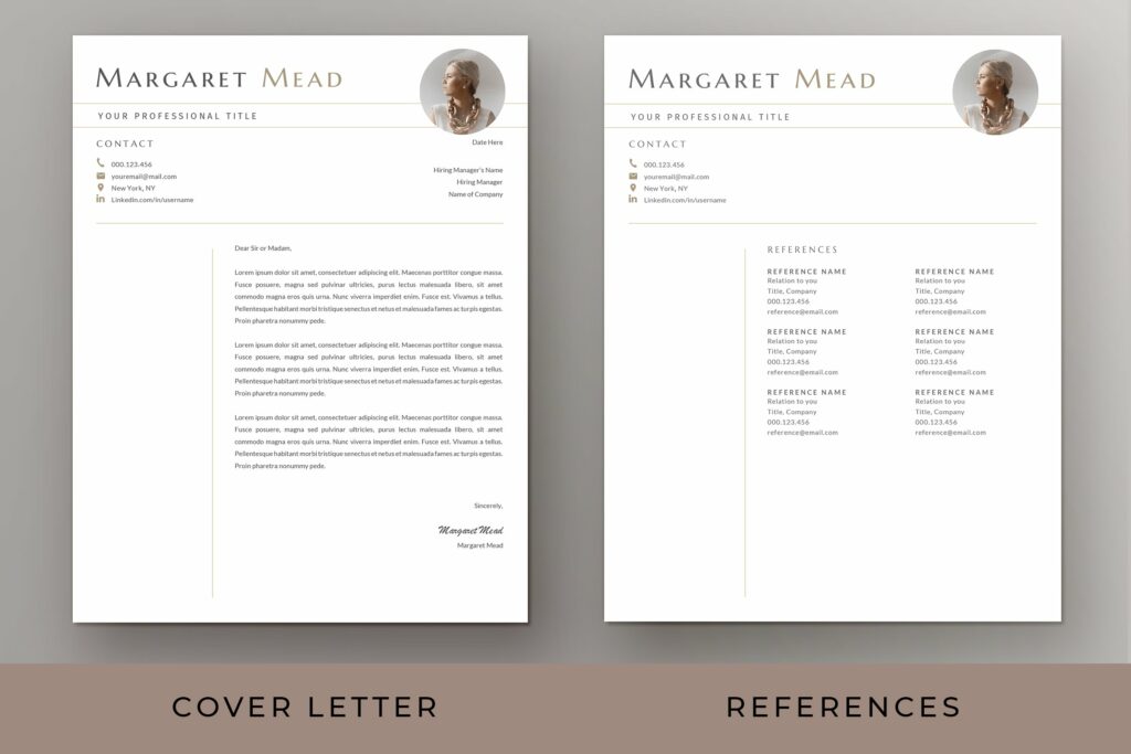 Modern Resume & Cover Letter - Word – MasterBundles