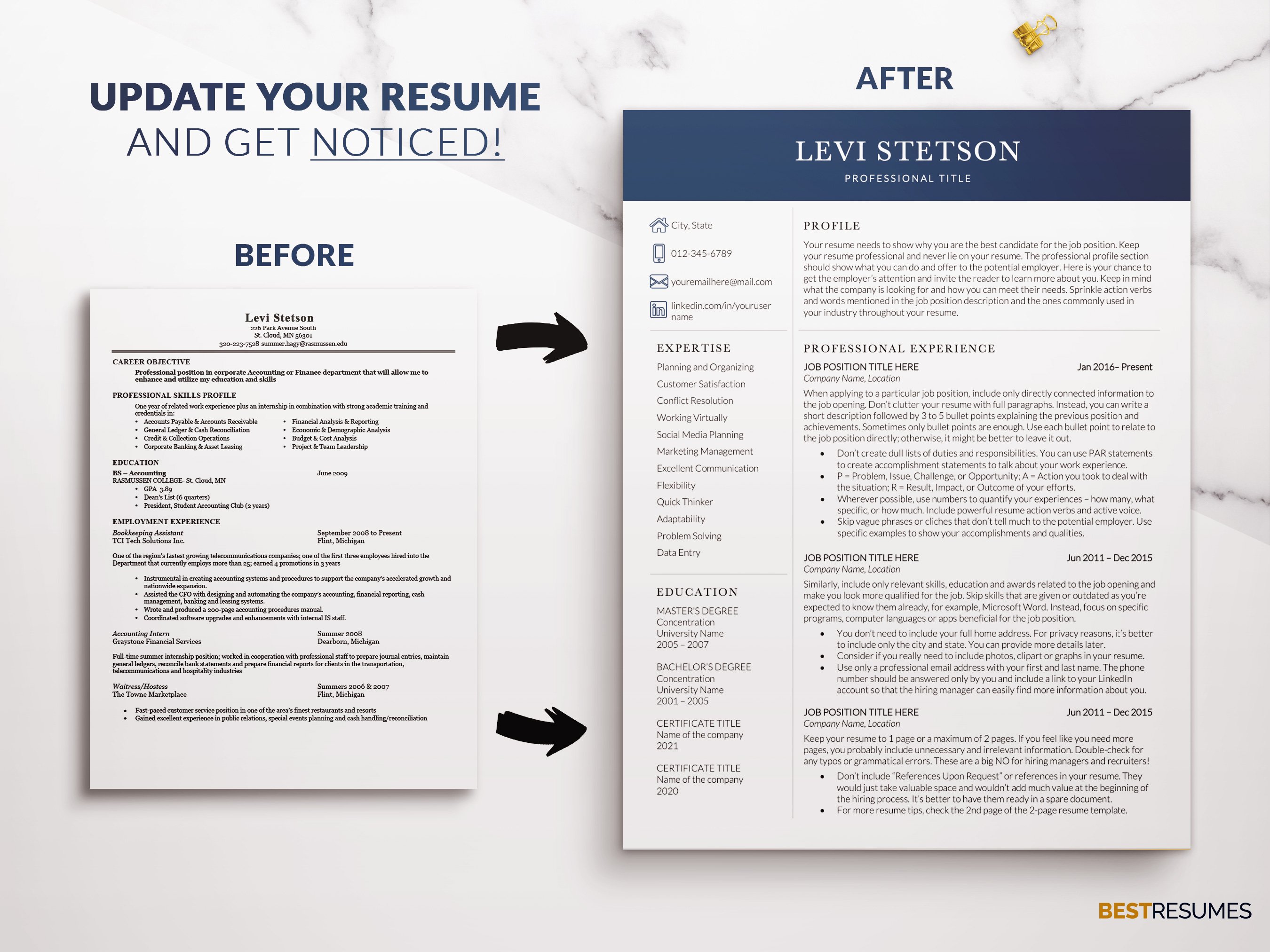 resume template word update your resume levi stetson 364