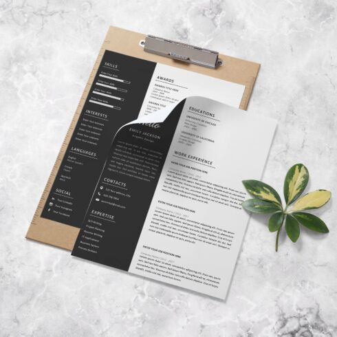 Resume | CV Template + Cover Letter – MasterBundles