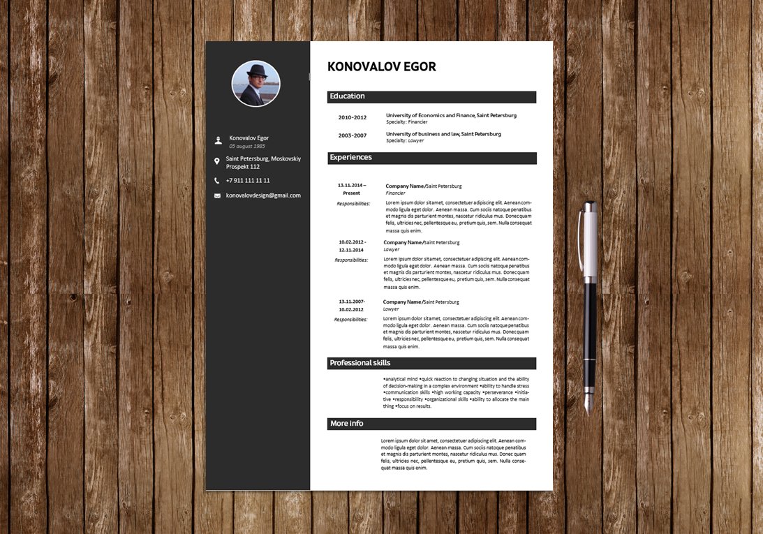 Resume Template cover image.