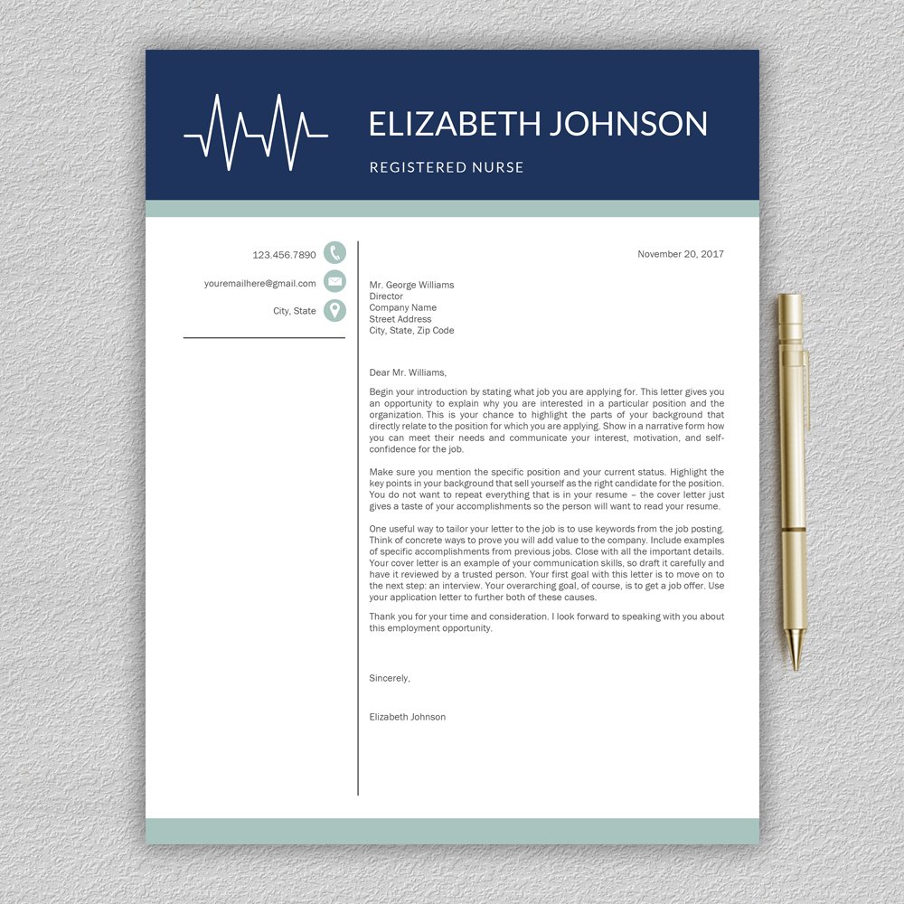 Doctor's letterhead with a heartbeat on it.
