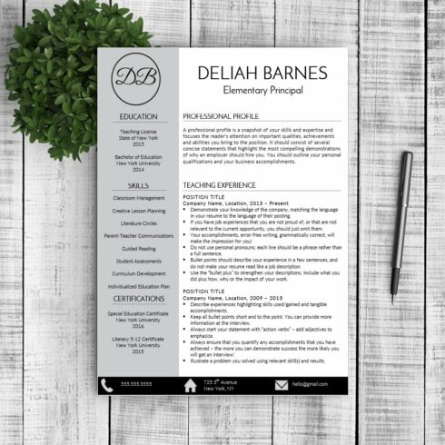 Resume & Cover Letter - Deliah cover image.