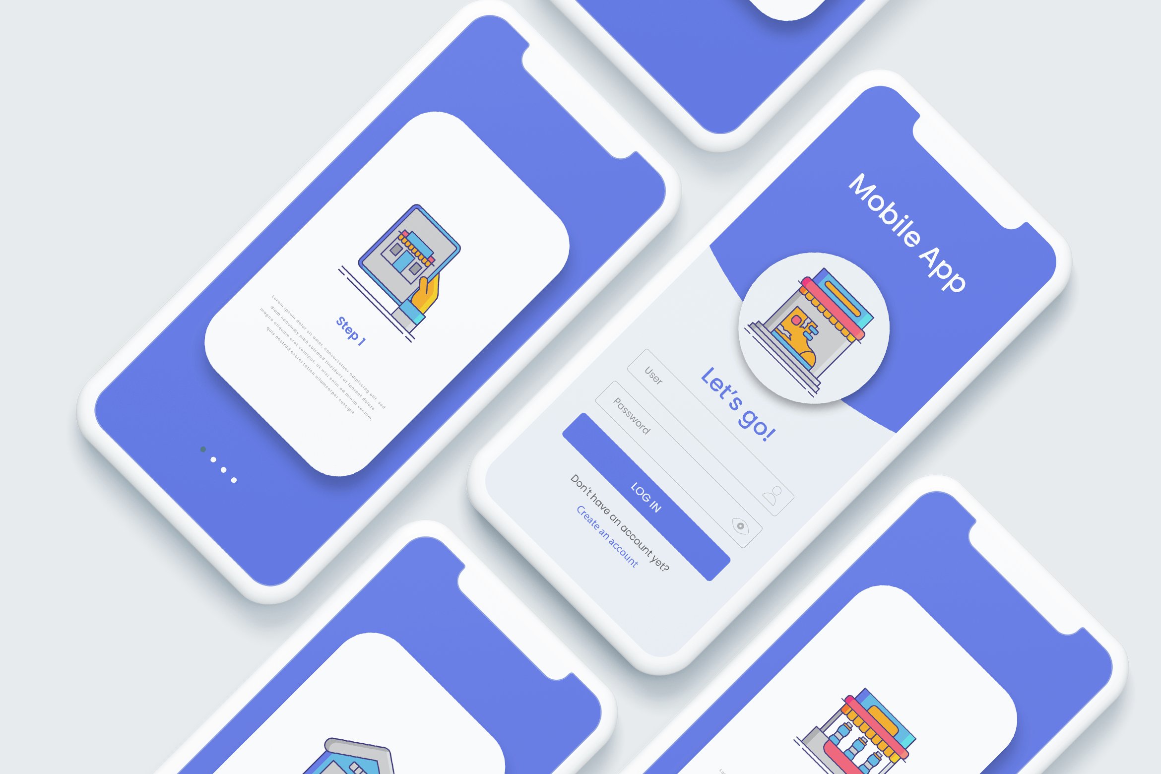 retail and shopping icons dazzle cm mockup 2 28phone29 710
