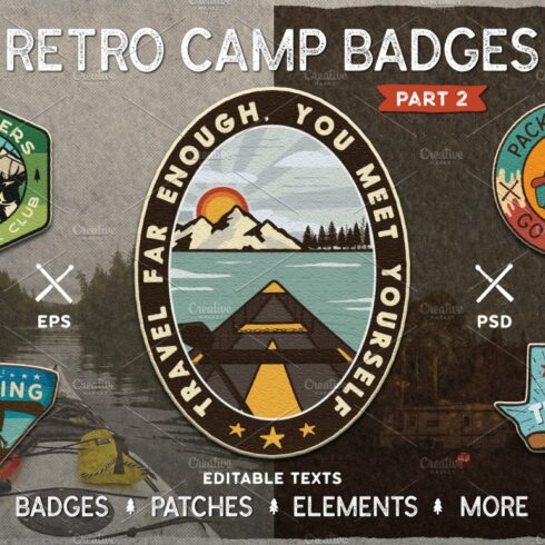 Retro Camp Adventure Badges. Part 2 cover image.