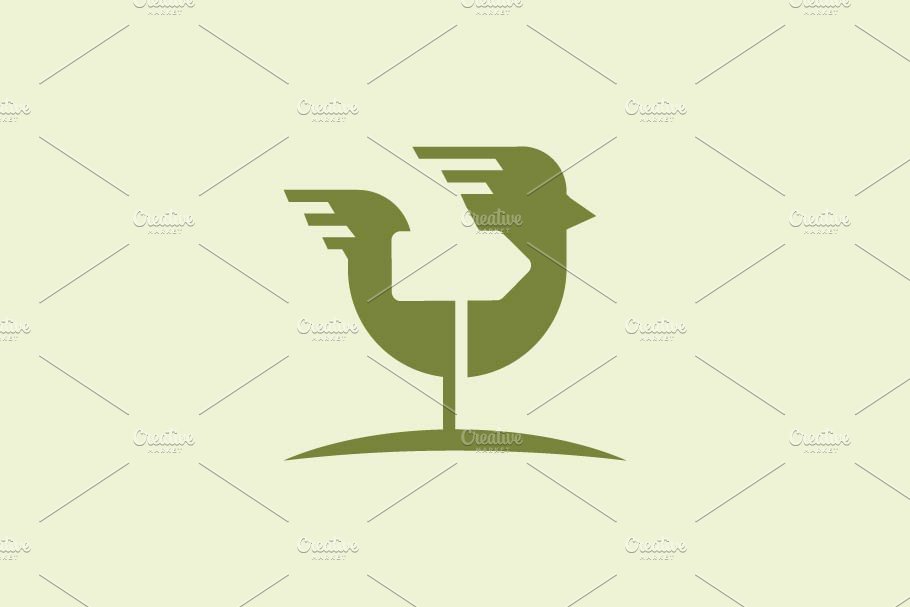 Chicken logo template cover image.