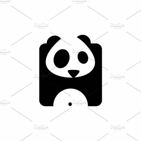 Letter H panda logo cover image.