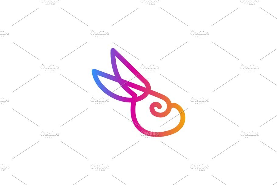 Rabbit monoline logo cover image.