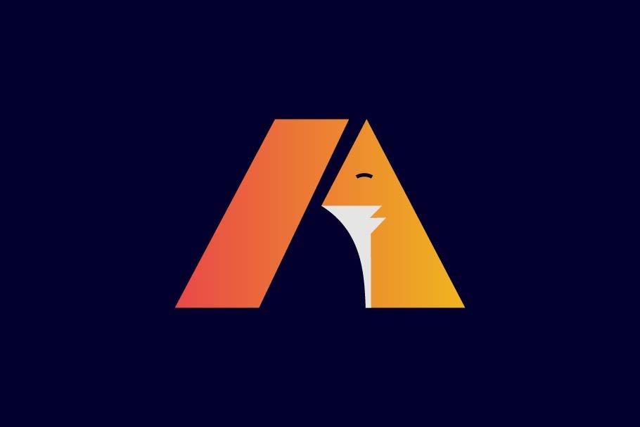 Letter A fox logo cover image.