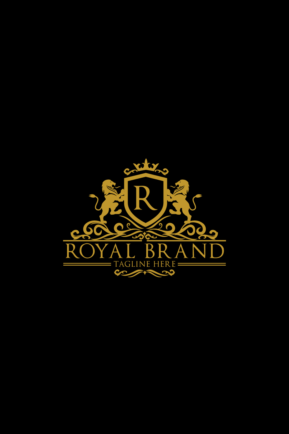Royal Lion Badges Heraldic Logos pinterest preview image.